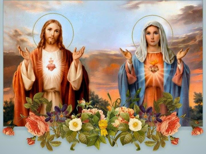 ♥  ♡  Sagrado Corazón de Jesús - Inmaculado Corazón de María
