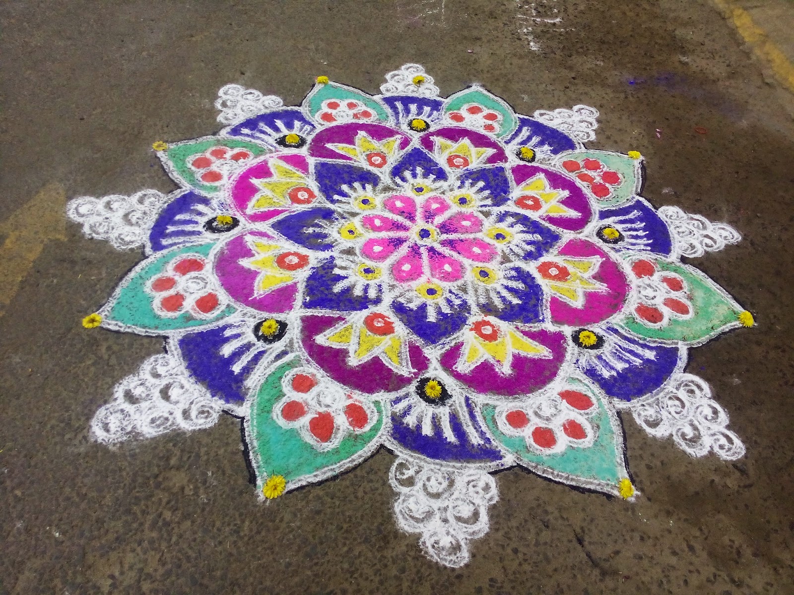 Lakshmi Rangoli 2015