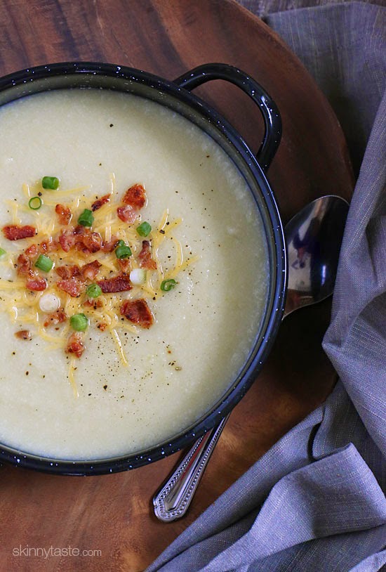 Cauliflower Leek Soup Skinnytaste