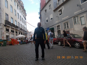 In Alfama District of Lisbon.
