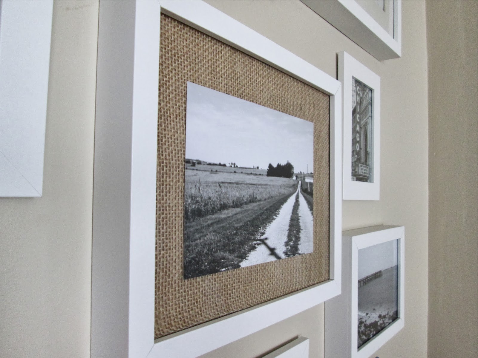 This Little House of Mine Easy Burlap Frame Mat