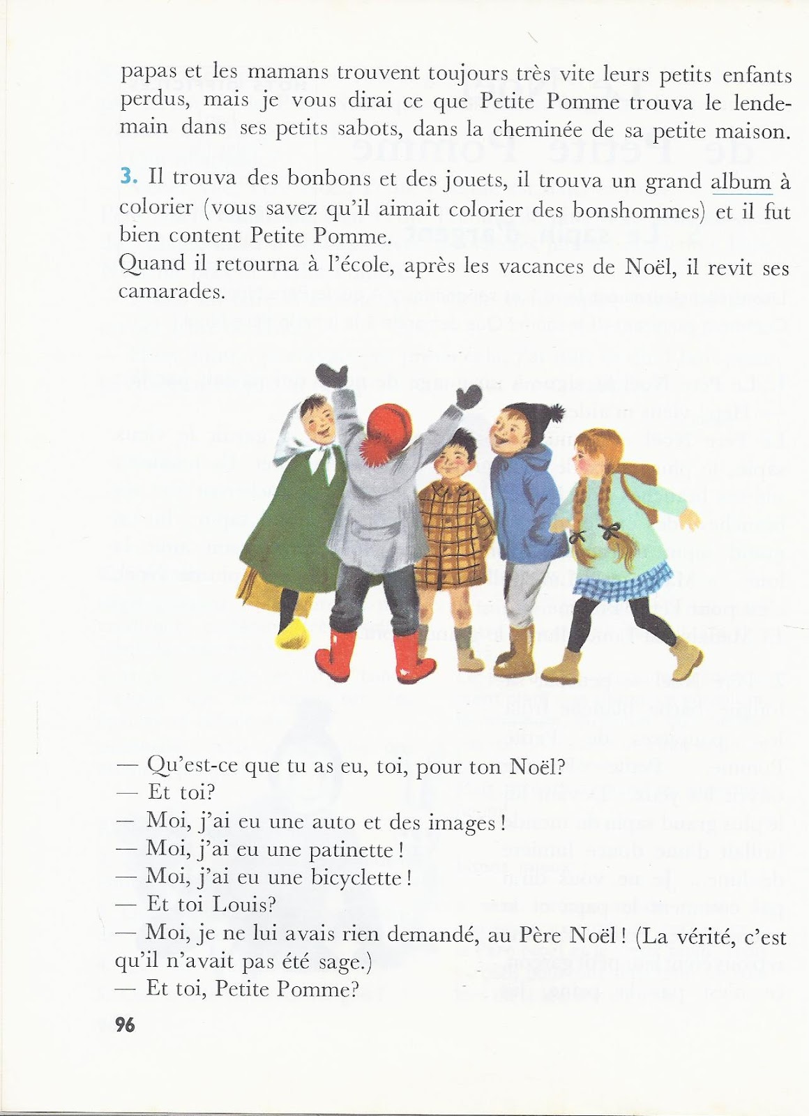 Texte extrait de Millot L enfant et la lecture CE2 1965