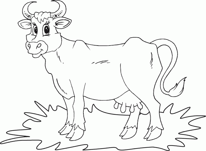 lembu betina gambar mewarna tranparent labels