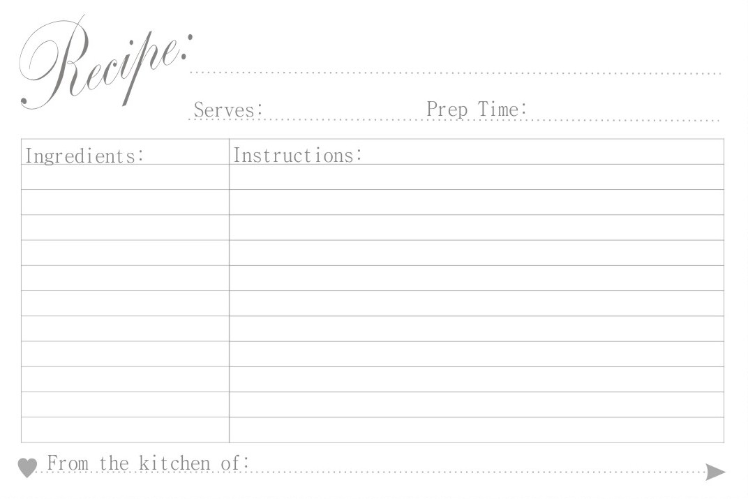 free fillable recipe cards