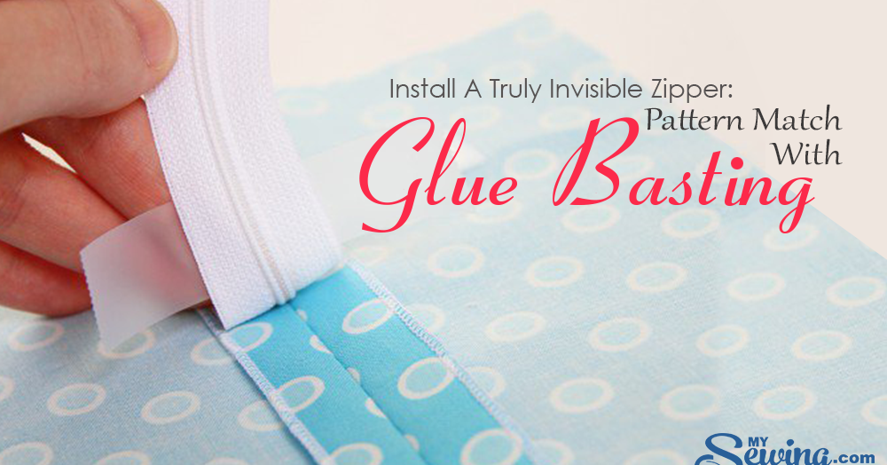 Install A Truly Invisible Zipper Pattern Match With Glue Basting