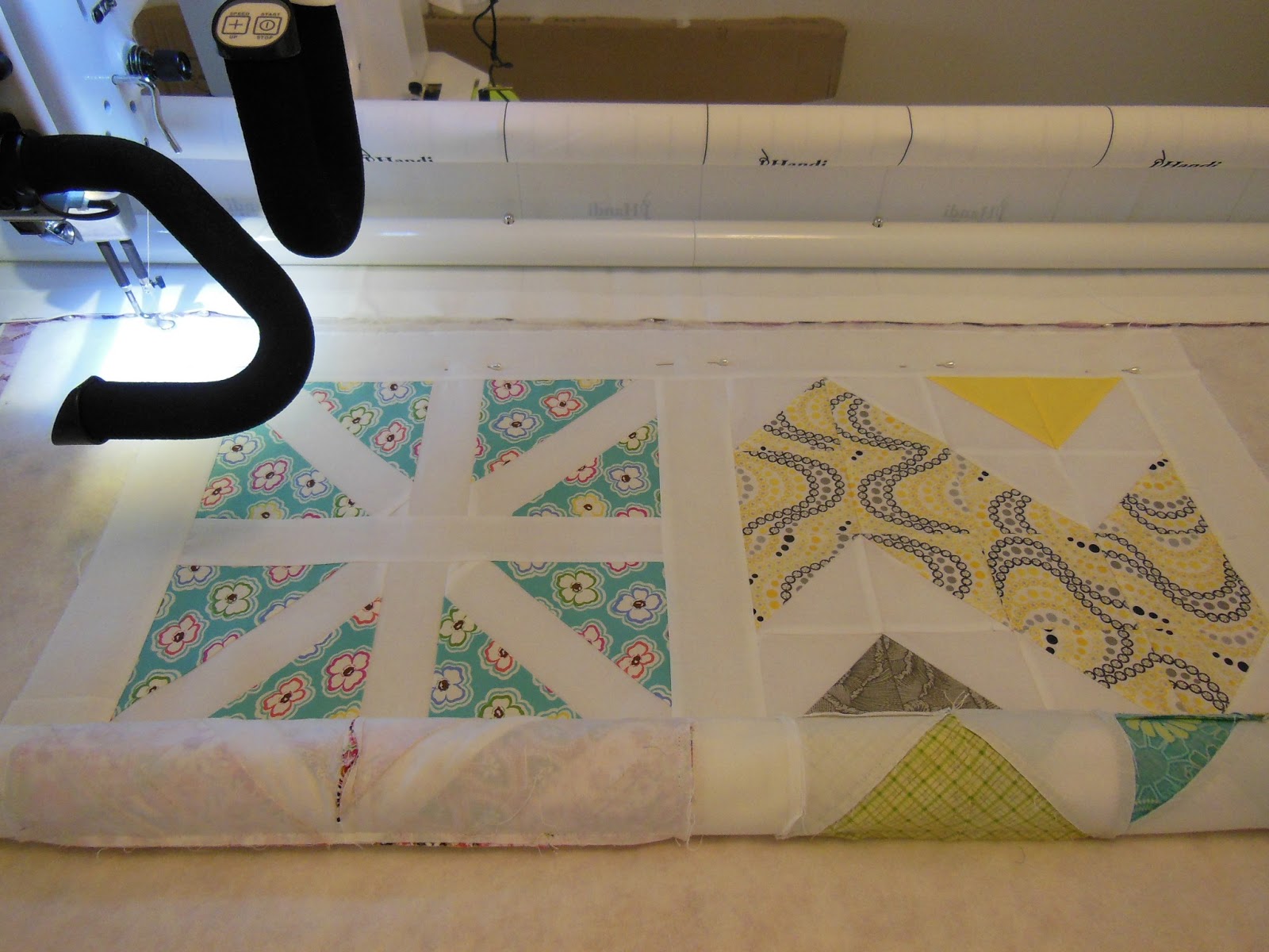 Quilting By Celia More practice on the Handiquilter