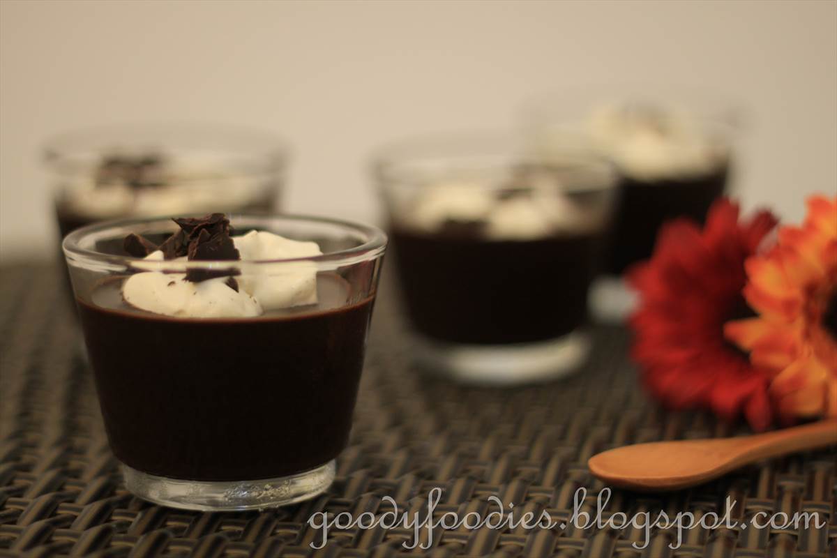 GoodyFoodies Recipe Pot Au Chocolat with Cinnamon Whipped Cream