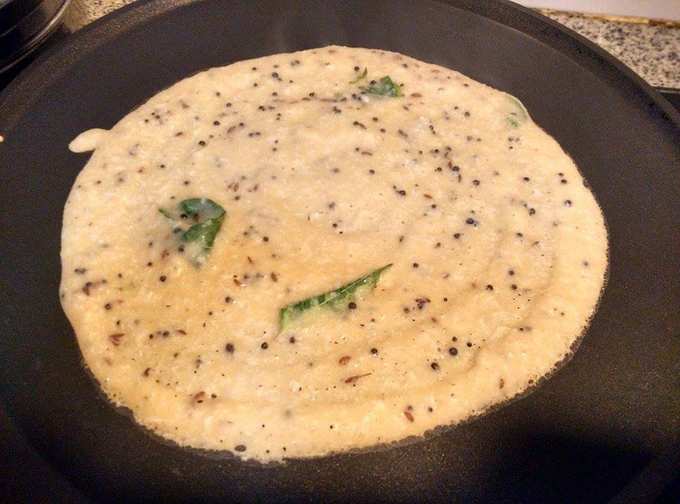 Niya's World Whole wheat dosa with Coconut (Gothambu Dosa with Coconut)