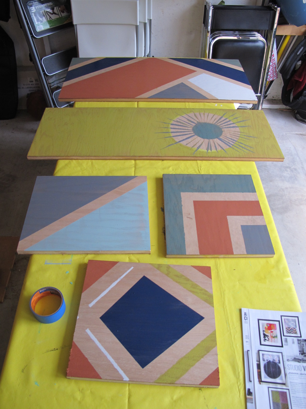 Christie Chase 580...scrap plywood outdoor art