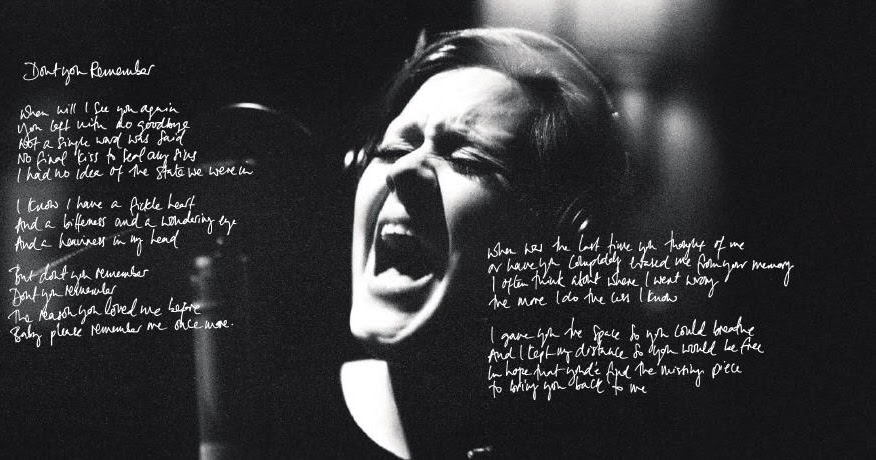 &quot;Click&quot;: Lyric Don�t You Remember - Adele
