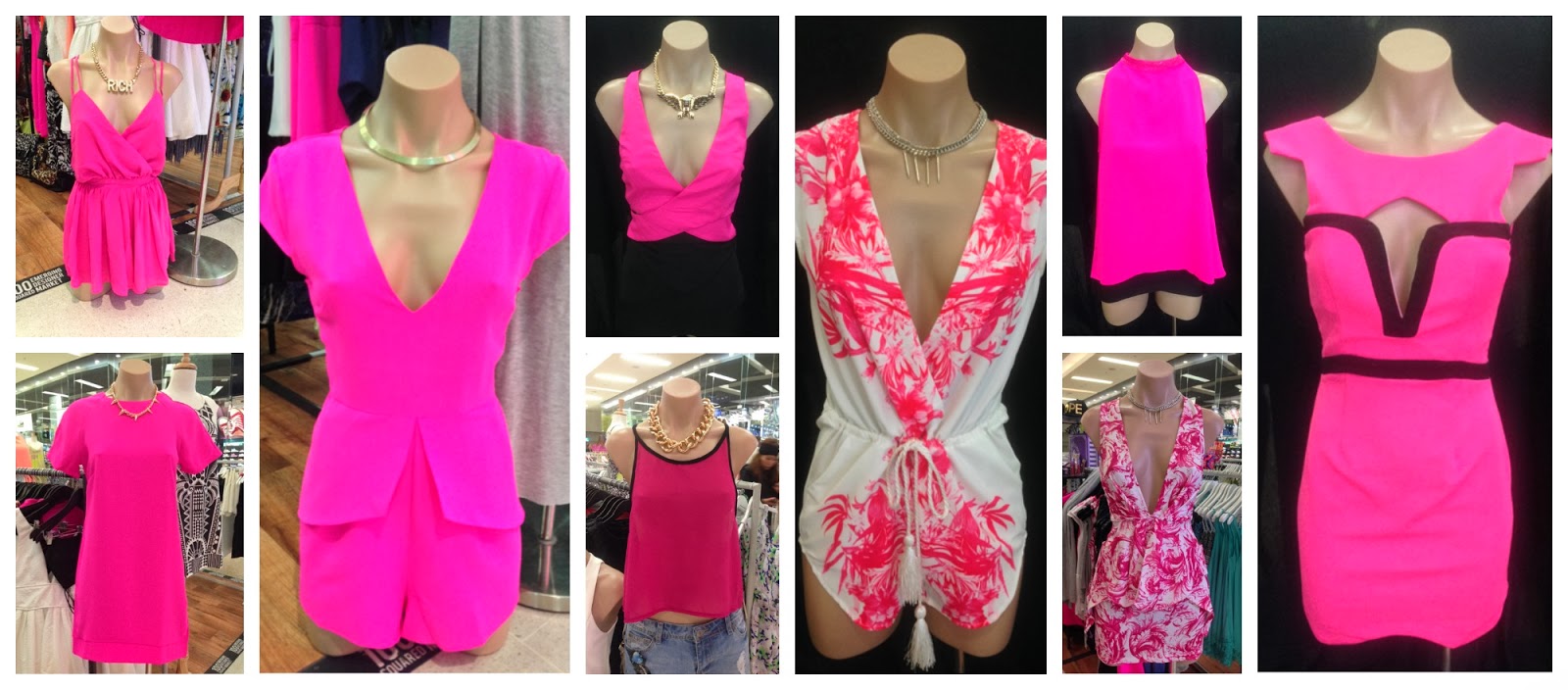 bright coloured playsuits