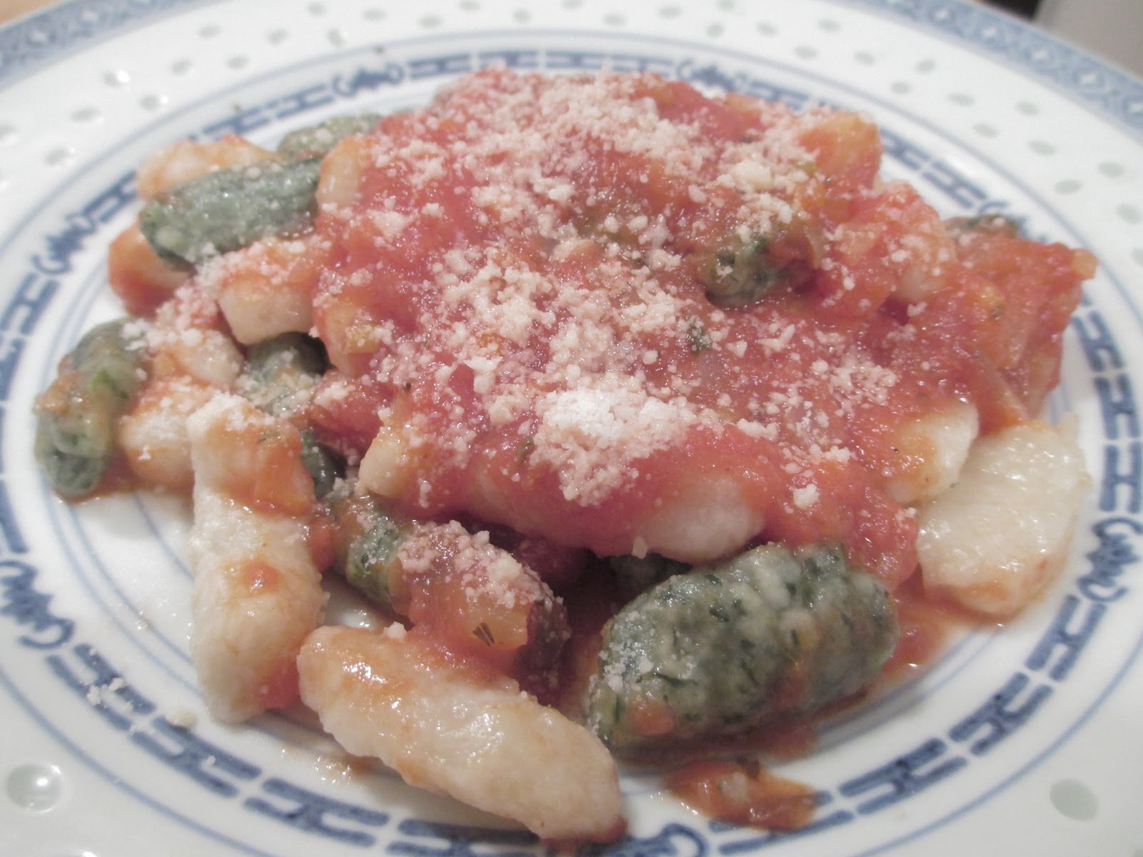 "So what are you making for dinner?" Potato and Spinach Gnocchi with