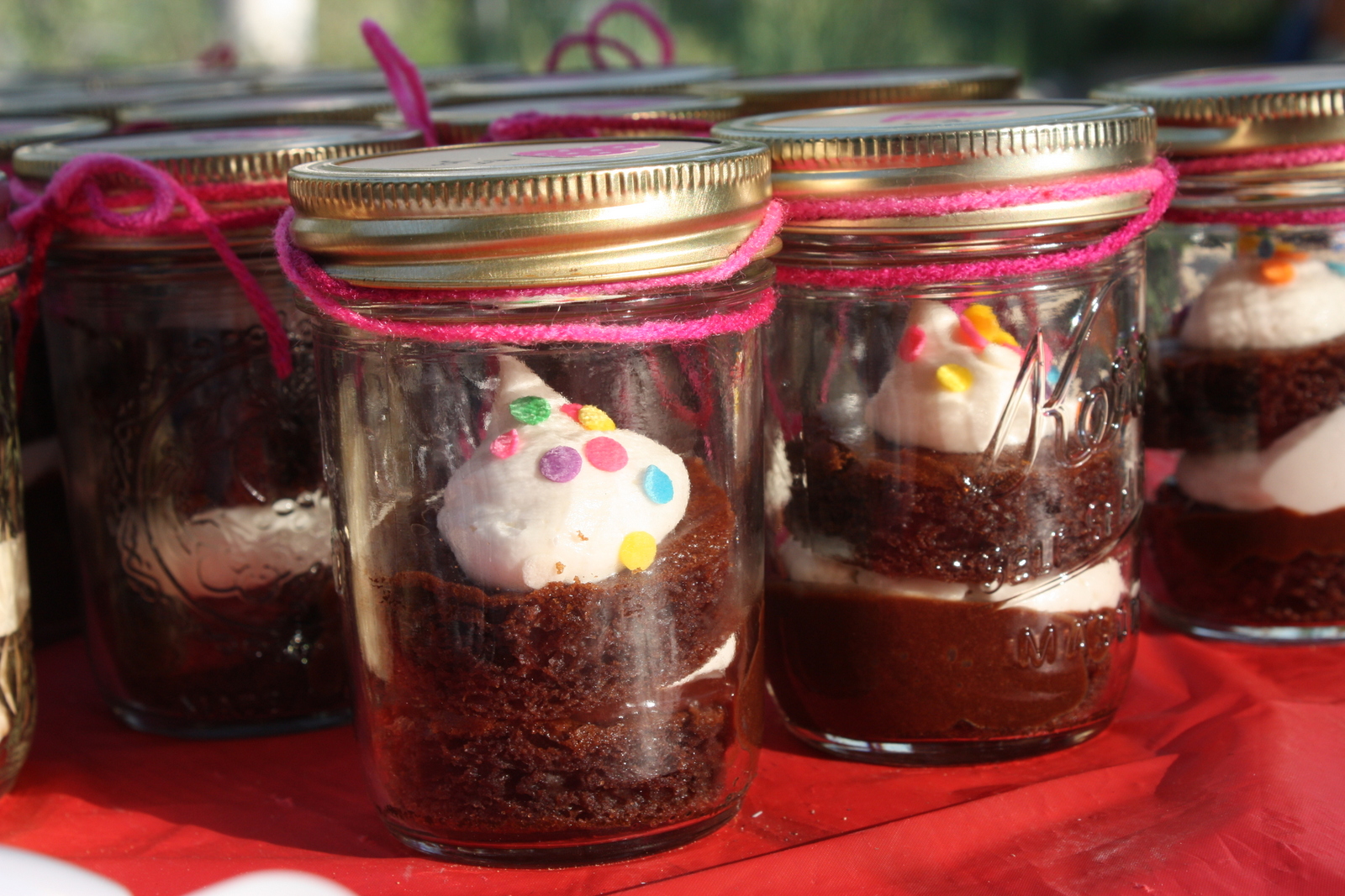 like a pretty petunia Birthday Cake in a Bottle