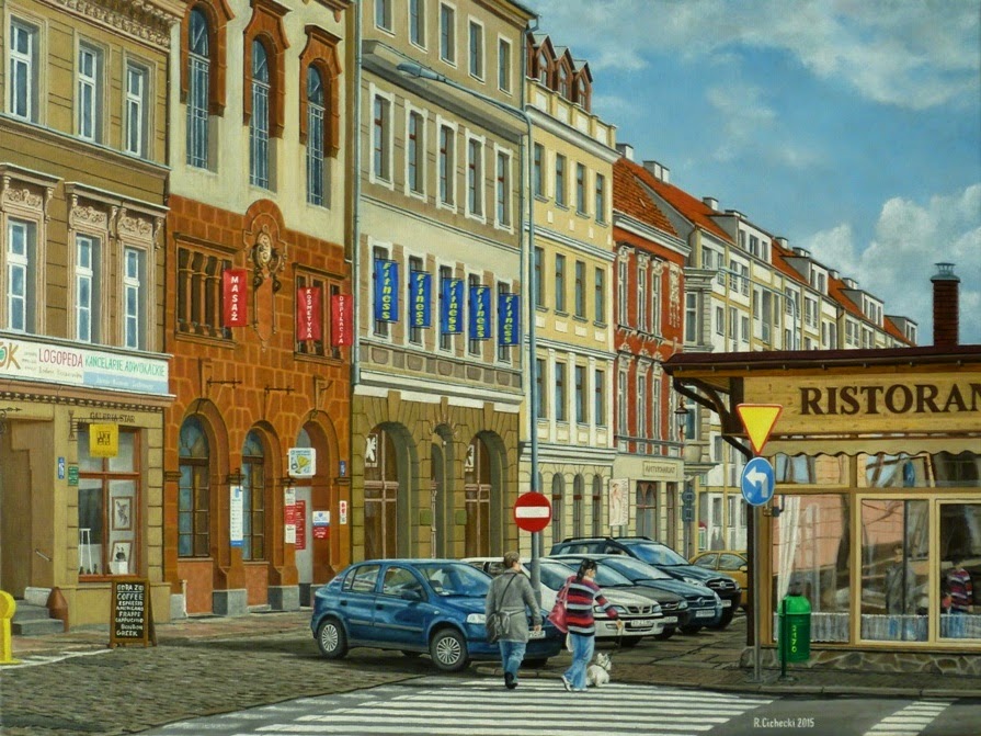 "Pejzaż szczeciński" , 60 x 80 , olej