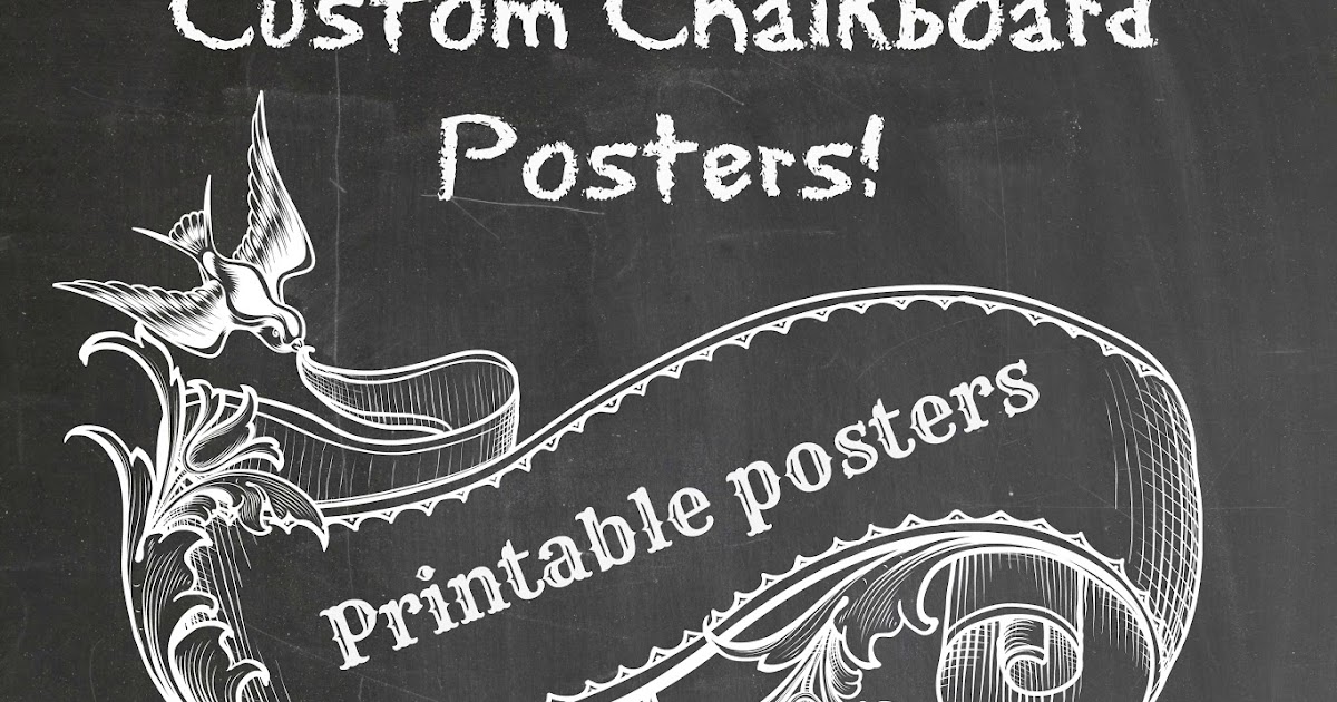 Artistic Environments Custom Created Chalkboard Posters!!