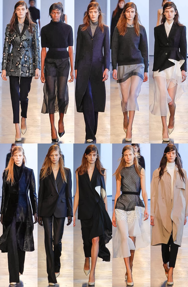 Theory fall winter 2014 runway collection, NYFW, fashion week, Olivier Theyskens