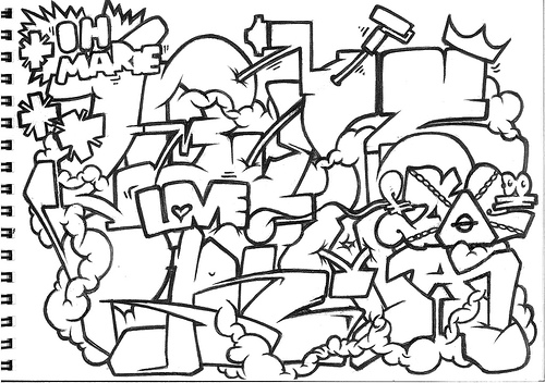 Graffiti sketches Blackbook