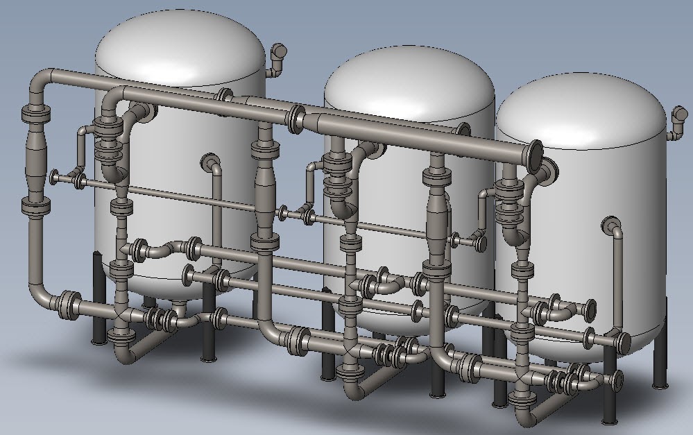 Res-Kem Blog: 3D CAD Drawings for Condensate Polishers for ... piping diagram program 