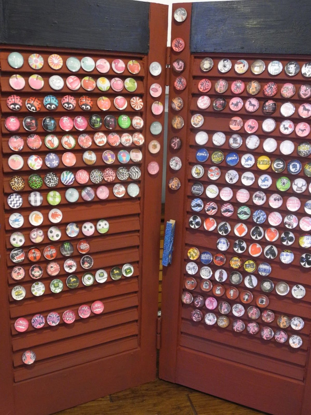 Pin Supplies Display for Craft Show