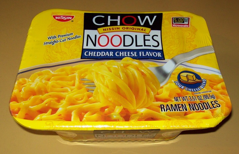 Ramen Butterfly: Nissin Chow Noodles Cheddar Cheese Flavor