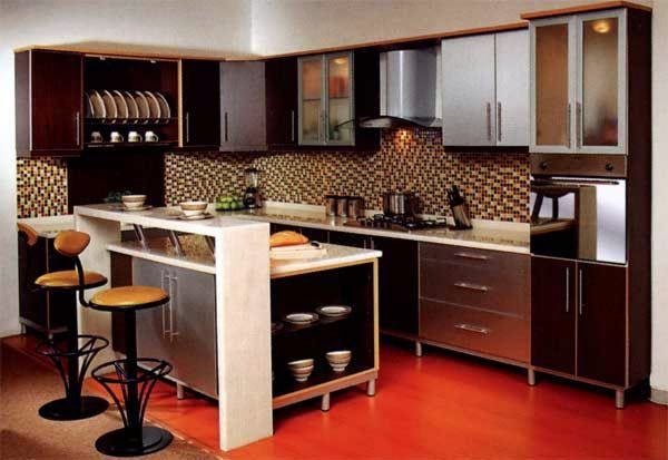Home Interior Design Kitchen Cabinets Another Trend For Interior Design In Minimalist Home Kitchen Set With Bar Table Our Town Bandar Lampung We Have Many