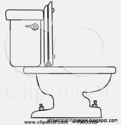 Free Coloring Pages Toilet Coloring Pages