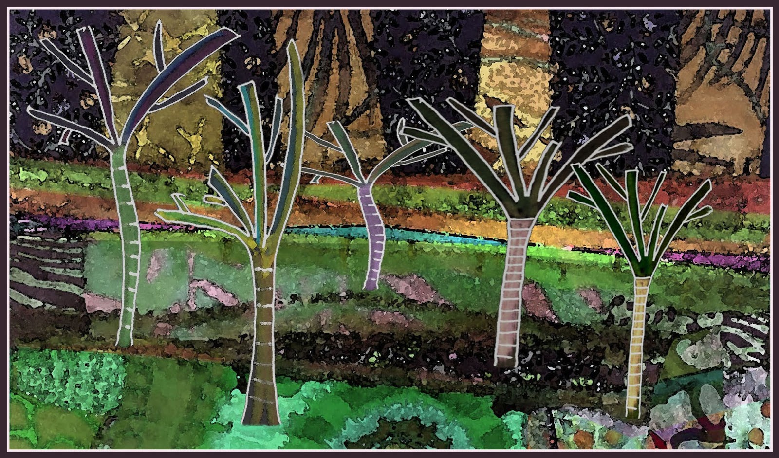 Orange Esmeralda: TREES IN THE GARDEN