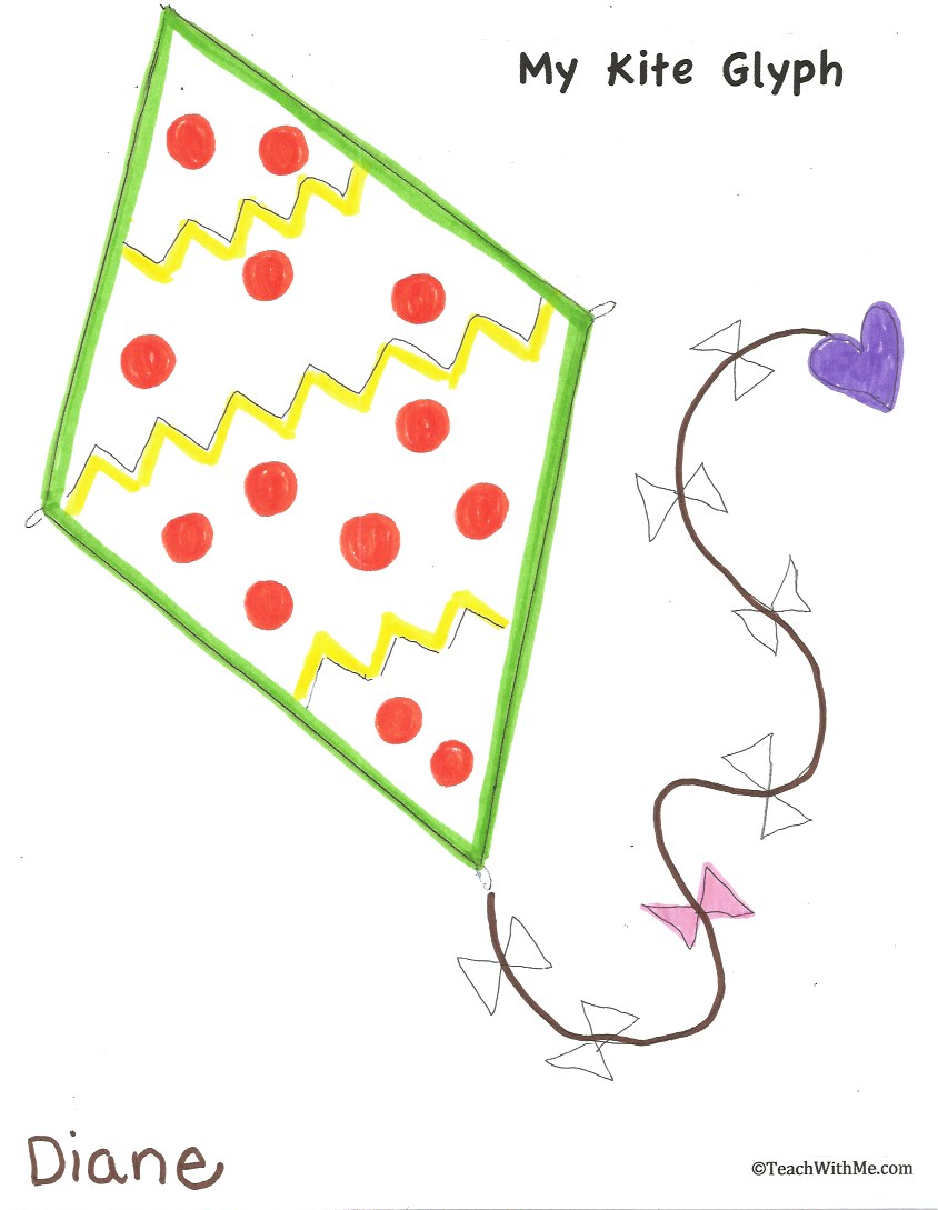 Classroom Freebies Kite Glyph