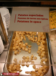 potatoes in space funny menu engrish