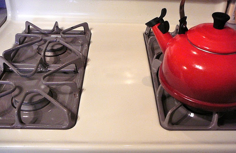 The Hidden Pantry Easiest Stove Cleaning for ENAMEL Tops and ENAMEL