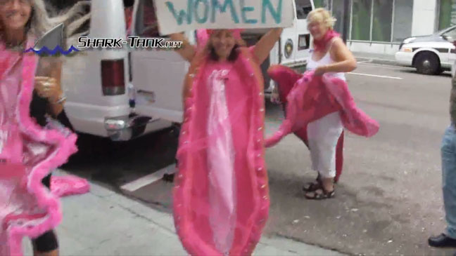 Giant, walking vaginas have des...