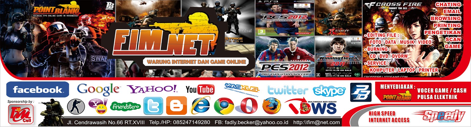  Contoh Spanduk Promosi Warnet Game Online
