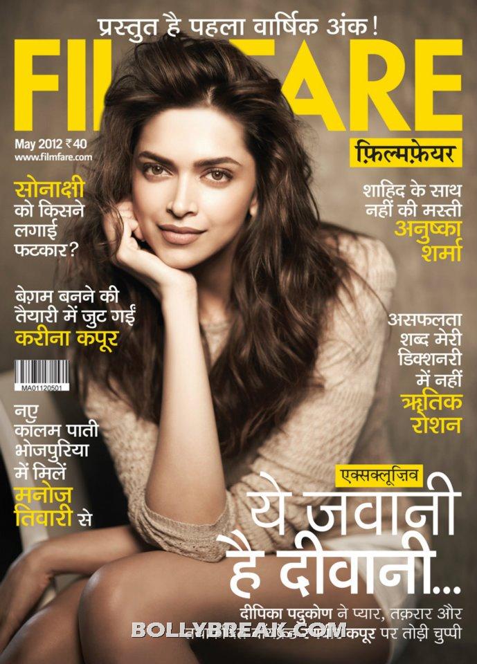 Deepika Padukone Filmfare Hindi - Deepika Padukone Filmfare Hindi Cover Scan