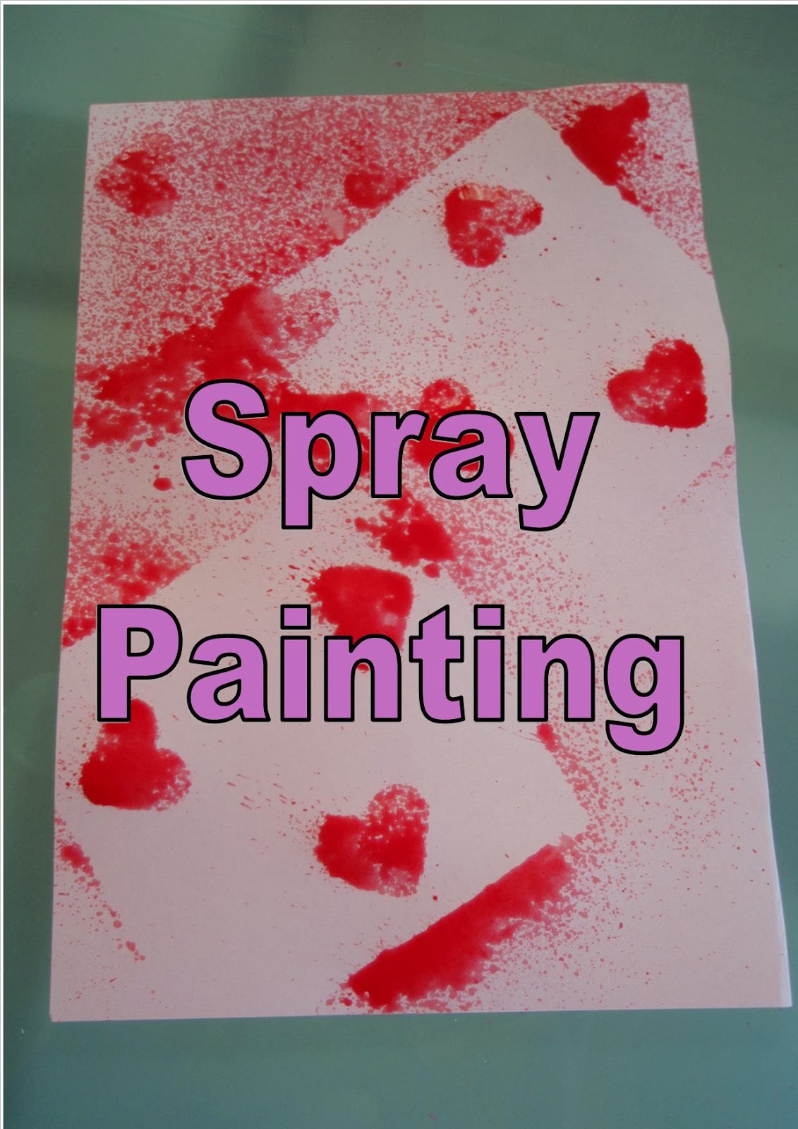 Mothers Messy Madness Spray painting