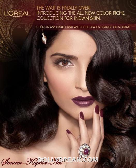 Celebrity Ads: Sonam Kapoor's New L'oreal Ad - FamousCelebrityPicture.com - Famous Celebrity Picture 
