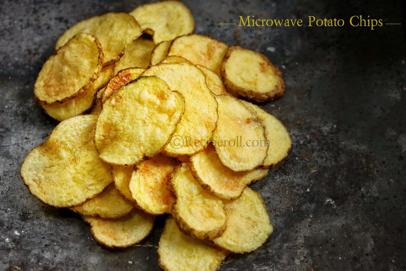 Microwave Potato Chips How to make Potato Chips in Microwave