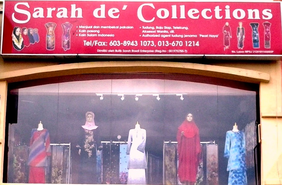 STOK UPTODATE Hubungi ''Sarah de' Collections" untuk tempahan" klik utk ke FACEBOOK Siti Sarah
