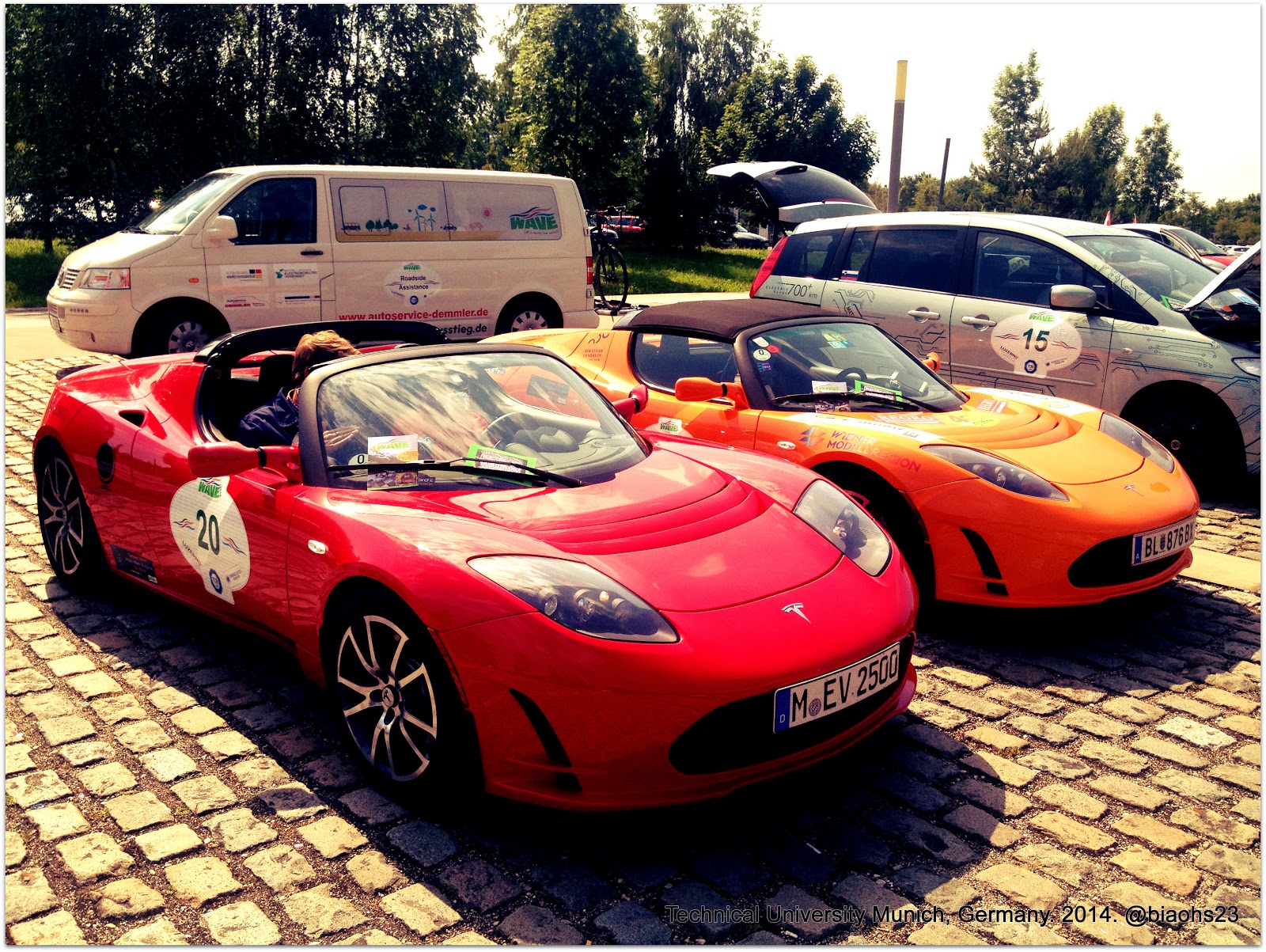 Random Notes Electric Cars And Bikes On Display At Technical University Munich Germany