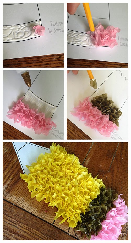 Puffy Tissue Paper Pencil iLoveToCreate