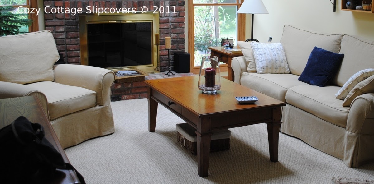 Cozy Cottage Slipcovers Linen Blend Slipcover