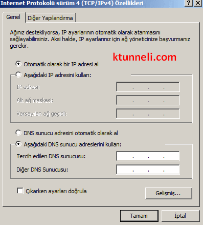 ktunnel yasakli sitelere giris