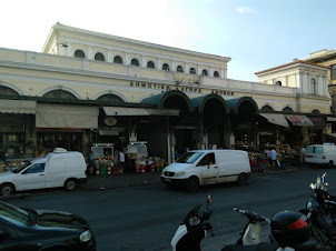 External view of "Dimotiki Agora(Public Market) of Athens.