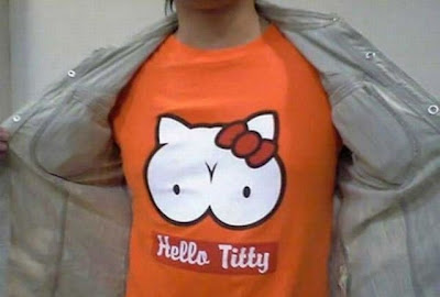 herren t shirt hello titty