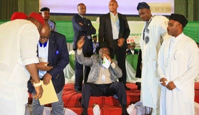 Nigeria Gists Pdp Agents Godsday Orubebe And Bello Fadile Disrupt Collation Of Presidential Election Result