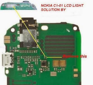 حل النهائي عطل اضاءة الشاشة والكيباد نوكيا c1-01 Nokia+c1-01+lcd+light+problem
