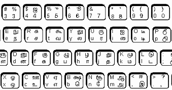 vanavil tamil typewriter keyboard layout