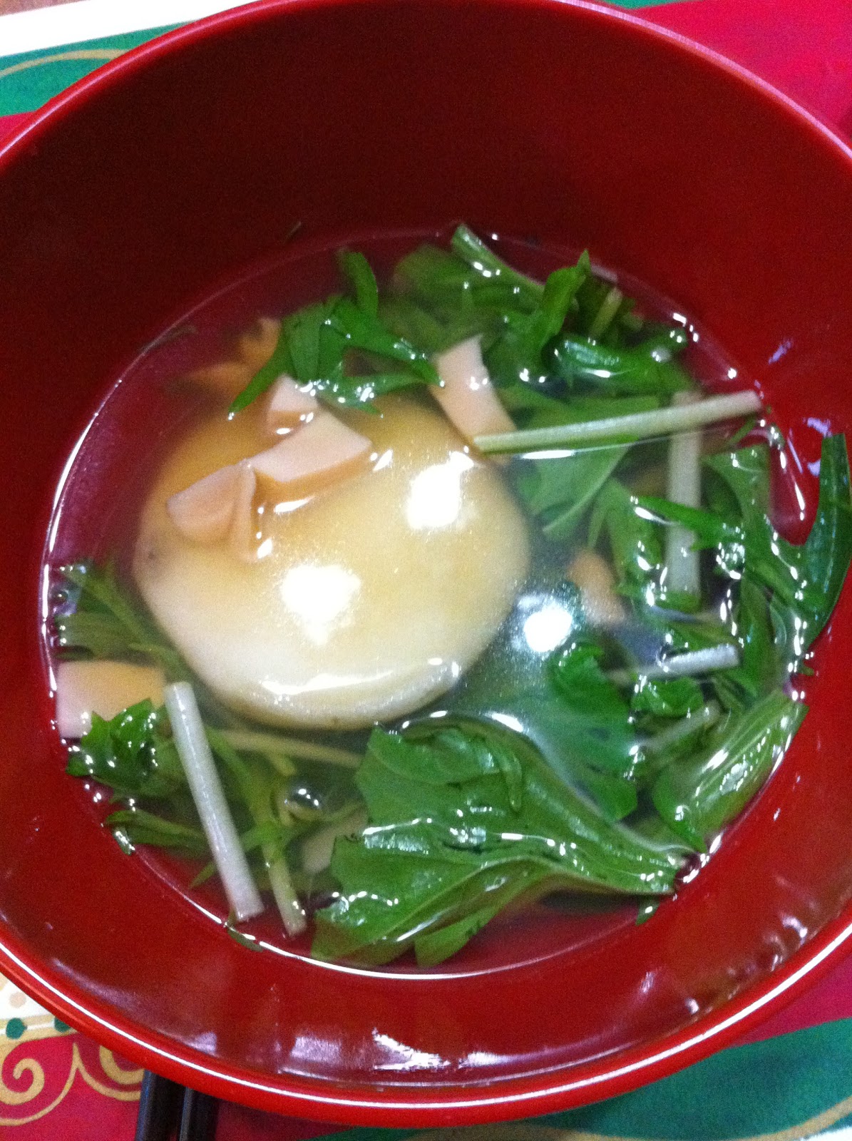 Ozoni - New Year's Good luck mochi soup