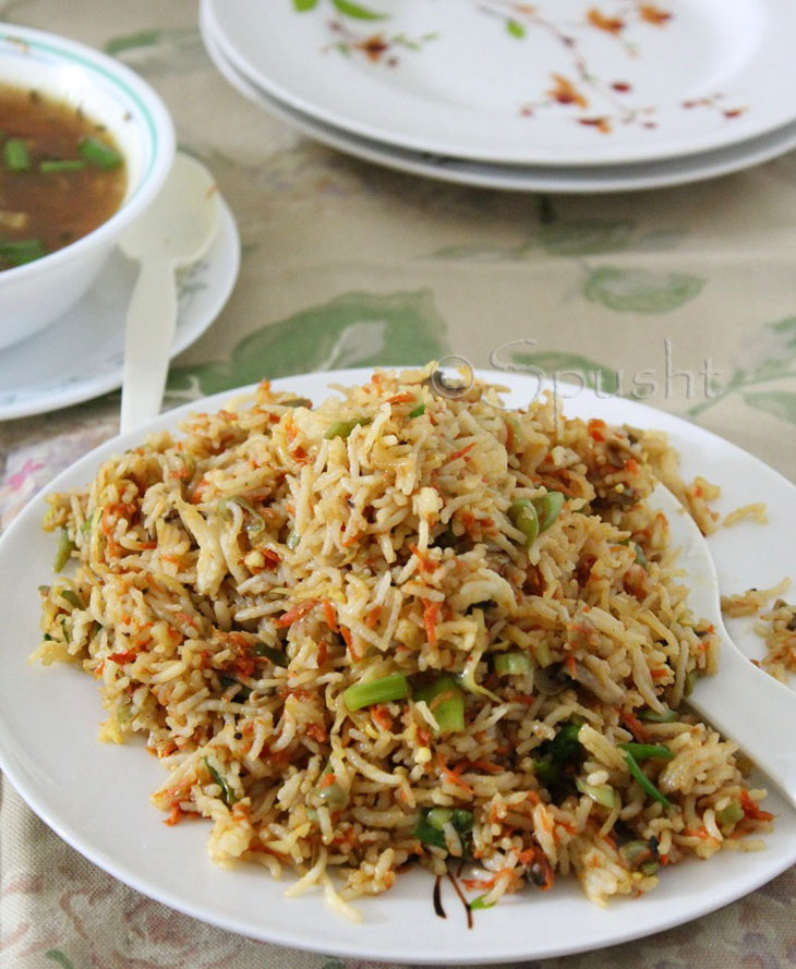 Spusht: Chinese Fried Rice: Indo-Chinese Food