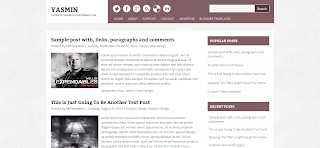 Wp To Blogger Converted Yasmin Blogger Template Free Download