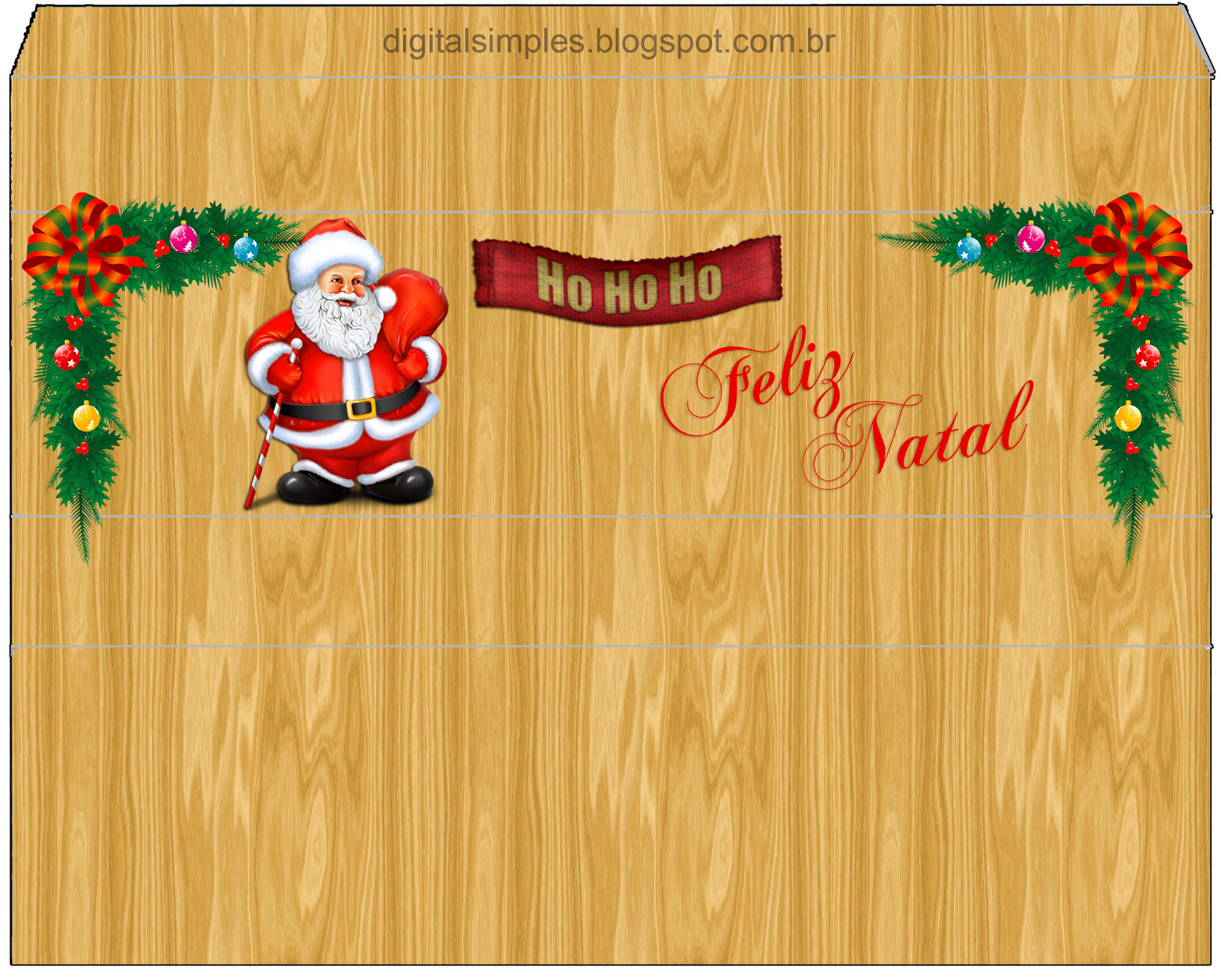 Fazendo a Minha Festa!: Molde Caixa de Bis Personalizada para o Natal!